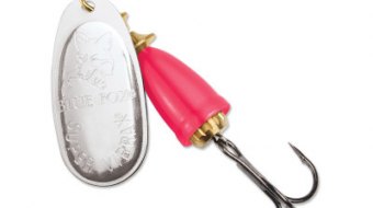 "Blue Fox Classic Vibrax Spinner" — Silver-Hot Pink — №3