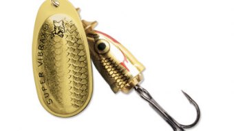 "Blue Fox Classic Vibrax Spinner" — Gold Shiner — №2