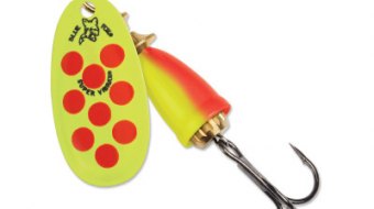 "Blue Fox Classic Vibrax Spinner" — Hot Clown — №3
