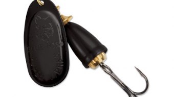 "Blue Fox Classic Vibrax Spinner" — Black-Black — №4