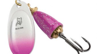 "Blue Fox Classic Vibrax Spinner" — Cerise Purple Candyback — №4