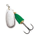 "Blue Fox Classic Vibrax Spinner" — Silver-Fluorescent Green — №2