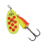 "Blue Fox Classic Vibrax Spinner" — Hot Clown — №4