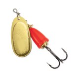"Blue Fox Classic Vibrax Spinner" — Gold-Fluorescent Red — №5