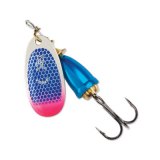 "Blue Fox Classic Vibrax Spinner" — Blue Scale Pink Tip UV — №6